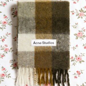 Acne Studios Multicolor Plaid Scarf